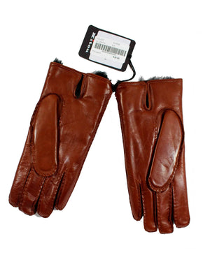 Kiton Leather Gloves Brown