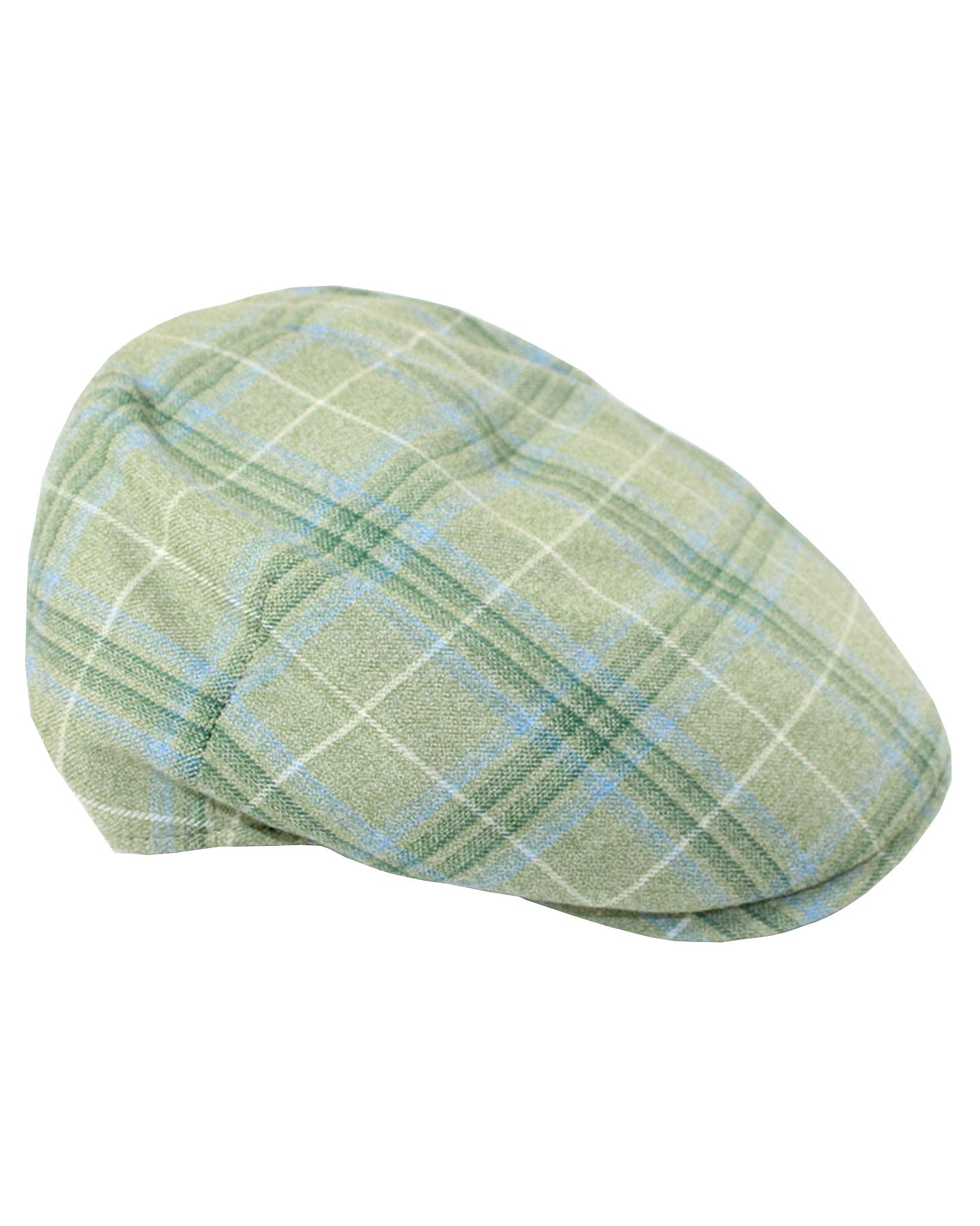 スーツ特別割引クーポン Cashmere Cap Soft Kiton Wool Cap Flat Plaid Blue Green Gray メンズウェア