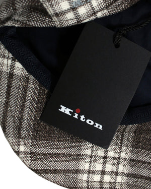Kiton Soft Cap Cashmere Wool Form Beret