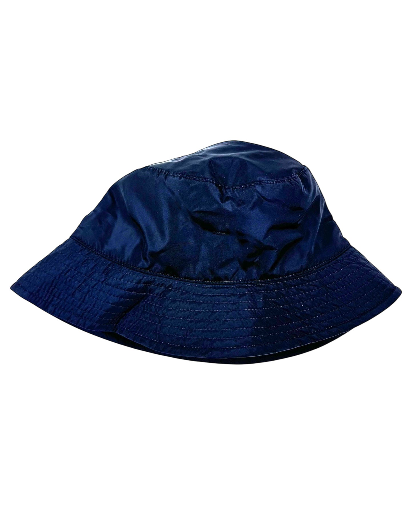 Kiton Bucket Hat Dark Blue K Logo - Size M