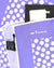 Kiton Silk Pocket Square Lilac White Polk Dots