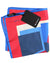 Kiton Silk Pocket Square Royal Blue Red Blue Design