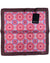 Kiton Silk Pocket Square Pink Floral Medallions