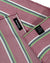 Kiton Silk Cotton Pocket Square Pink Green Stripes