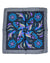 Kiton Pocket Square Gray Floral Design New