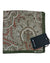 Kiton Silk Pocket Square Green Design 2 Sided