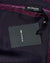 Kiton Silk Pocket Square Purple Black Design