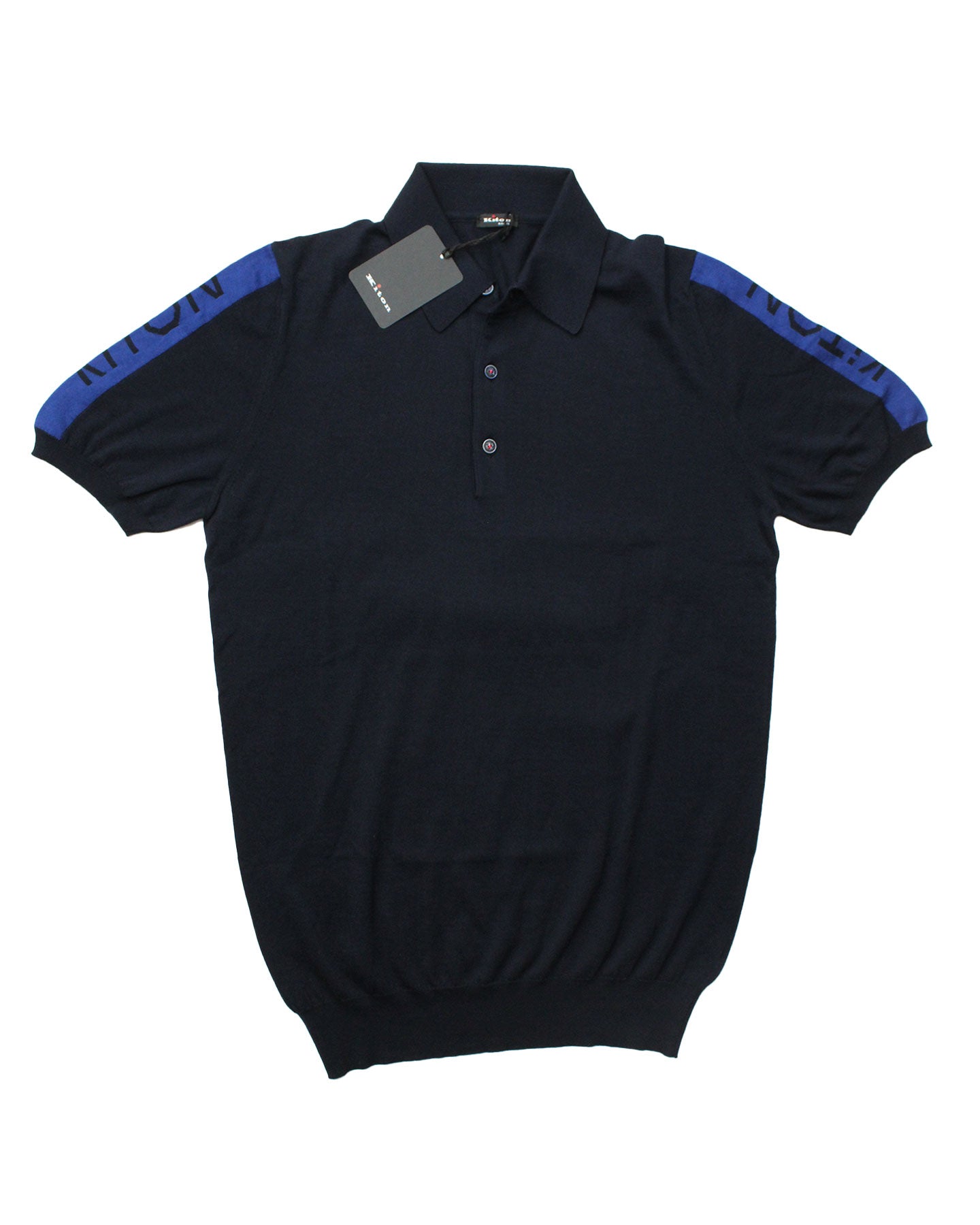 Kiton Polo Shirt Dark Blue EU 48/ S SALE