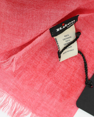 Kiton Cashmere Scarf Solid Pink - Large Shawl