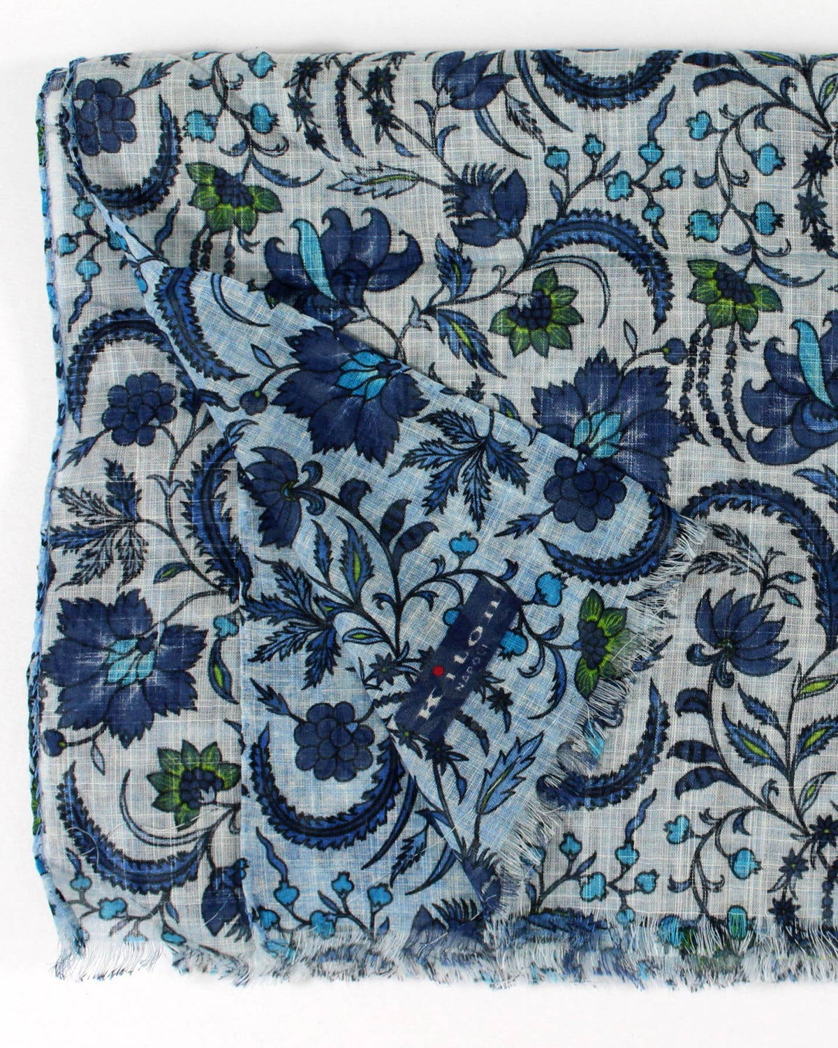 Kiton Scarf Floral - Men Collection - Luxury Cotton Shawl