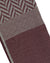 Kiton Scarf Bordeaux Gray Pattern - Luxury Cashmere Blend Shawl