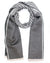 Kiton Scarf Black Gray Design