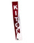 Kiton Silk Scarf Maroon White Logo