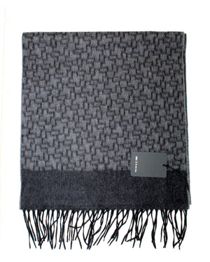 Kiton Cashmere Scarf Gray Black 