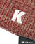 Kiton Soft Knit Cap Cashmere Burgundy Gray