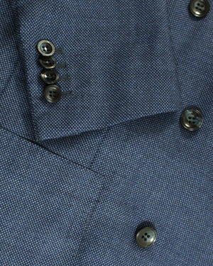Kiton Cashmere Suit Dark Blue Double Breasted 