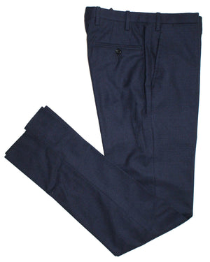 Kiton Men Suit Dark Blue Purple 14 Micron Wool Silk EUR 48 - US 38
