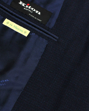 Kiton Men Suit 14 Micron Wool Silk 
