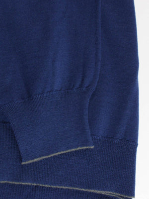 Kiton Wool Sweater Dark Blue