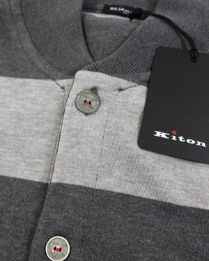 Kiton  Gray Stripes Vest