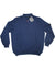 Kiton Sweater Dark Blue Cashmere Silk Quarter Zip Pullover 