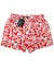 Kiton Swim Shorts L Red Gray Geometric - Men Swimwear