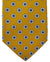 Kiton Silk Tie Orange Blue Floral Design - Sevenfold Necktie