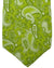 Kiton Silk Tie Lime Paisley Design - Sevenfold Necktie