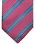 Kiton Silk Tie Pink Blue Stripes Design - Sevenfold Necktie