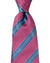 Kiton Silk Tie Pink Blue Stripes Design - Sevenfold Necktie