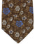 Kiton Tie Brown Floral Design