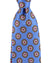 Kiton Tie Periwinkle Blue Brown Geometric - Sevenfold Necktie