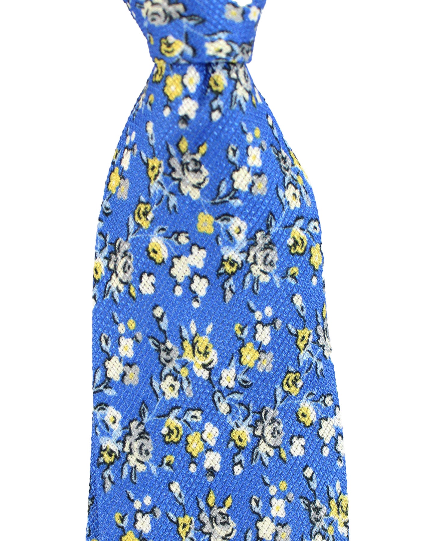 Kiton Tie Blue Floral - Sevenfold Necktie