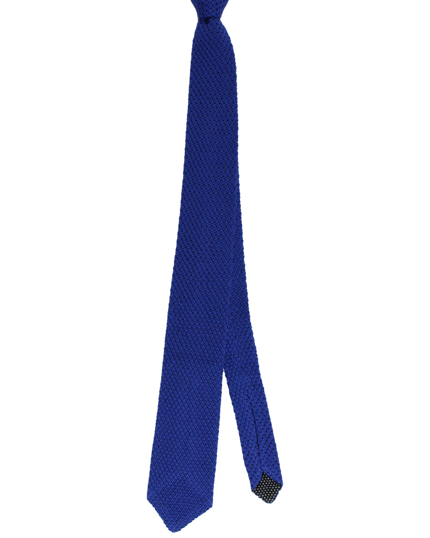 Kiton Narrow Tie Royal Blue Knitted Necktie - Cipa 1960 SALE