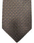 Kiton Silk Tie Black Silver Geometric - Sevenfold Necktie