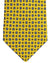 Kiton Silk Tie Mustard Yellow Blue Mini Medallions Design - Sevenfold Necktie