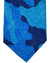 Kiton Silk Linen Tie Blue Camouflage Design - Sevenfold Necktie