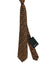 Kiton Silk Tie Brown Black Paisley Design - Sevenfold Necktie
