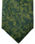 Kiton Silk Tie Dark Green Floral Design - Sevenfold Necktie