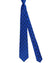 Kiton Tie Royal Blue Brown Medallions - Sevenfold Necktie
