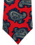 Kiton Tie Yellow Red Navy Paisley - Sevenfold Necktie