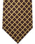 Kiton Tie Dark Taupe Maroon Geometric Flowers- Sevenfold Necktie