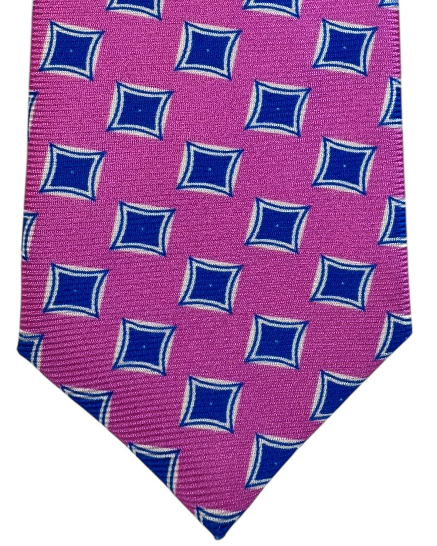 Kiton Tie Pink Blue - Sevenfold Necktie
