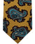 Kiton Tie Brown Aqua Paisley - Sevenfold Necktie