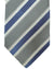 Kiton Tie Gray Dark Blue Stripes - Sevenfold Necktie