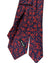 Kiton Tie Dark Blue Orange Leaves - Sevenfold Necktie