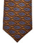 Kiton Tie Brown Blue Leaf - Sevenfold Necktie