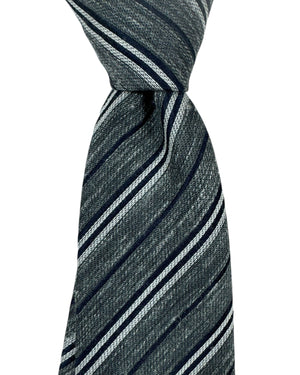 Kiton Silk Wool Linen Sevenfold Necktie