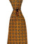 Kiton Silk Tie Brown Geometric Design - Sevenfold Necktie