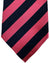 Kiton Silk Tie Pink Navy Stripes Design - Sevenfold Necktie